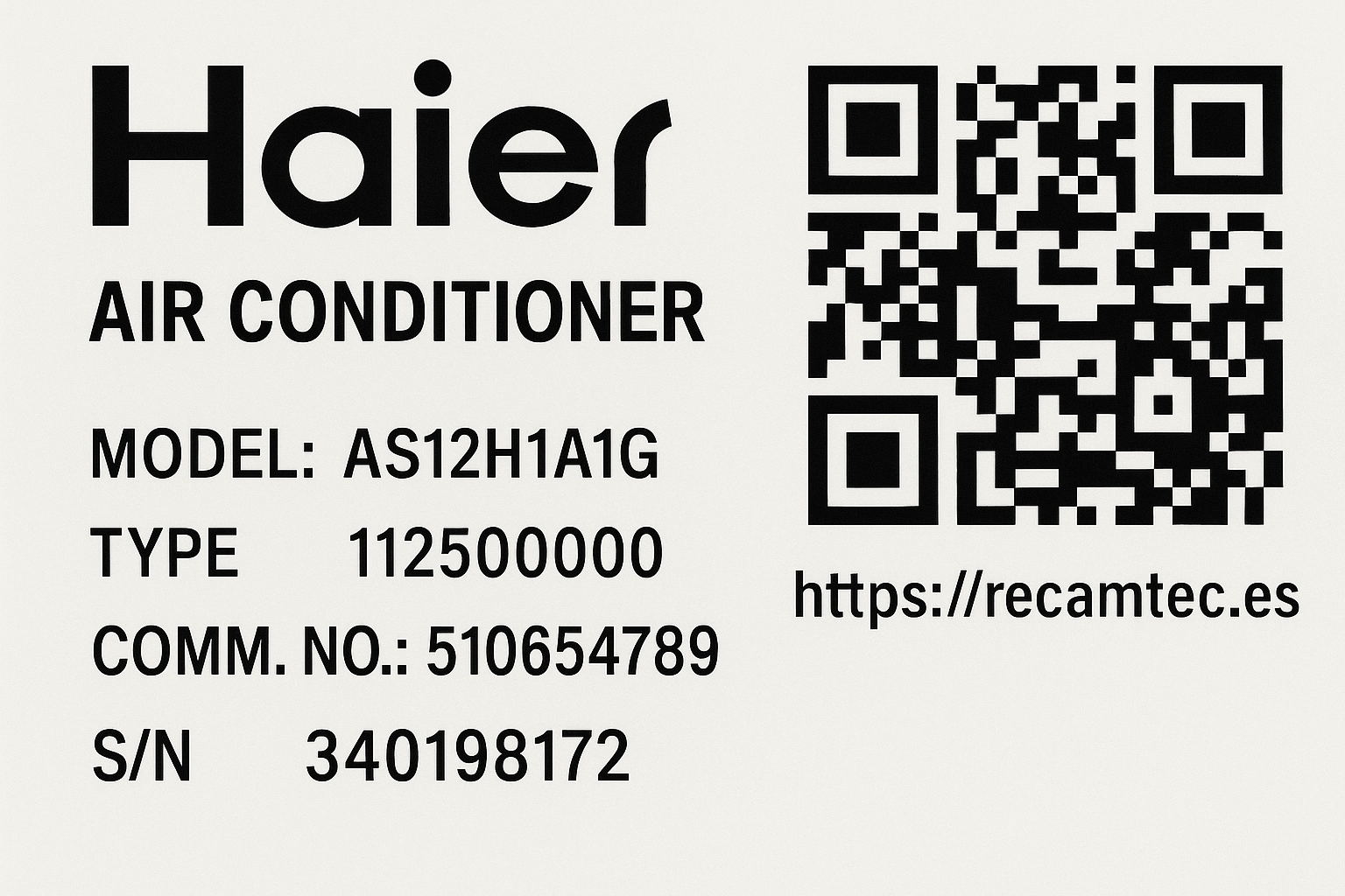 Recambios y repuestos Haier