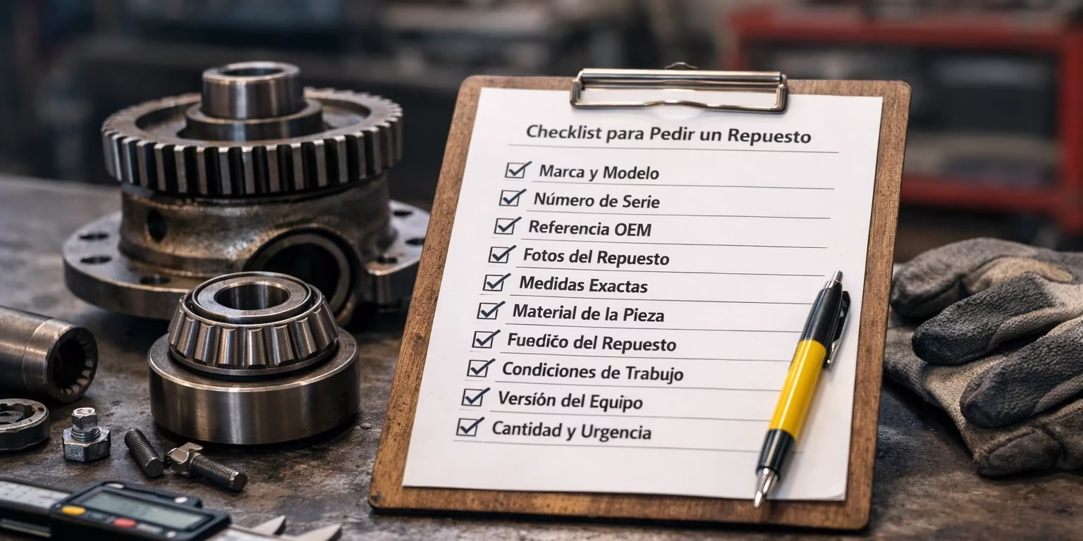 Qué información necesitas antes de pedir un repuesto